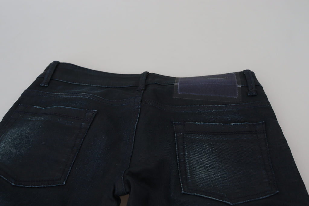 Eight Blue Low Waist Slim Fit Women's Denim Jeans