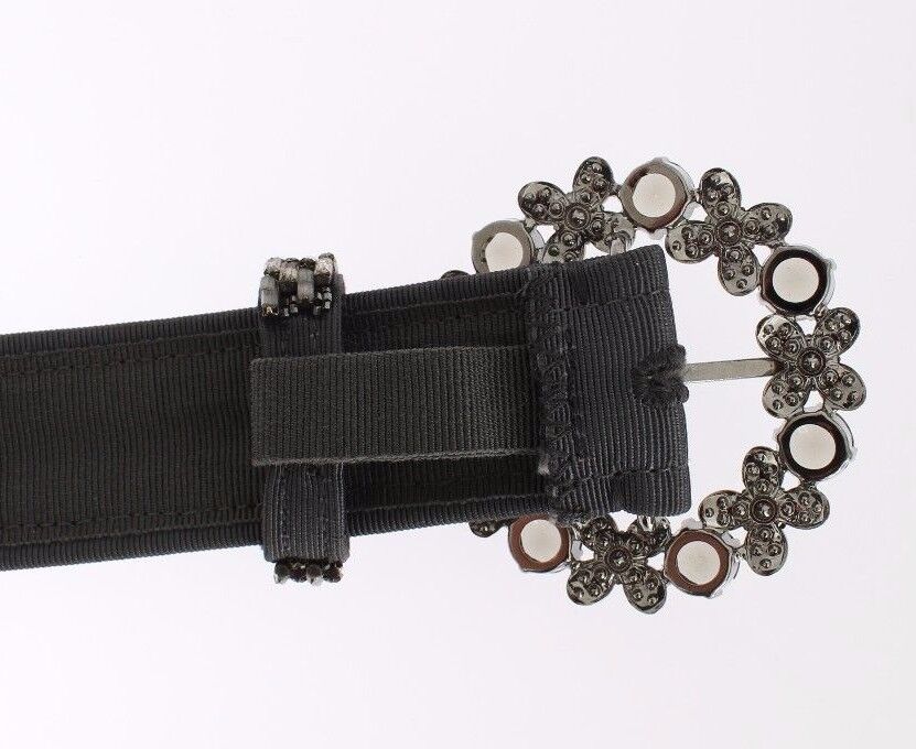 Dolce & Gabbana Multicolor Wide Crystal Buckle Sequin Belt
