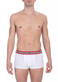 Bikkembergs Weißes Baumwoll-Unterwäsche-Set für Herren, 2er-Pack