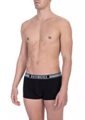 Bikkembergs Men's Black Cotton Trunk Two-Pack