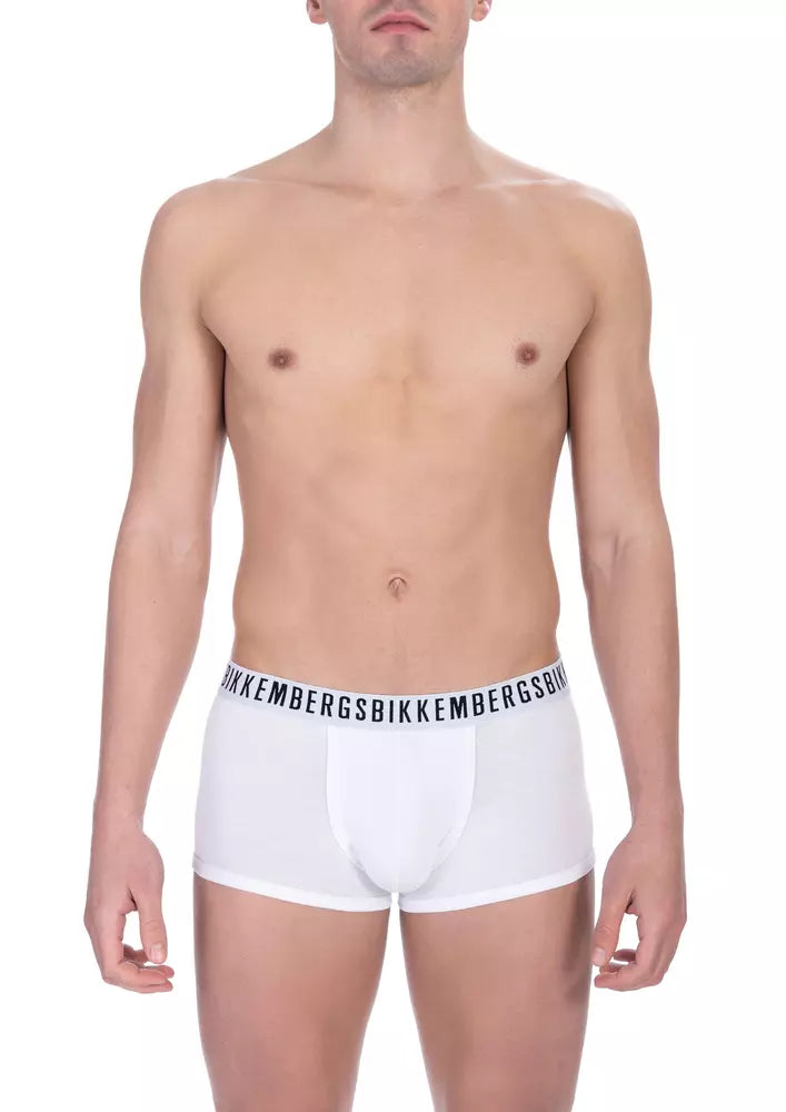 Bikkembergs Herren-Shorts aus weißer Baumwolle