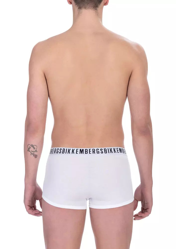 Bikkembergs Herren-Shorts aus weißer Baumwolle