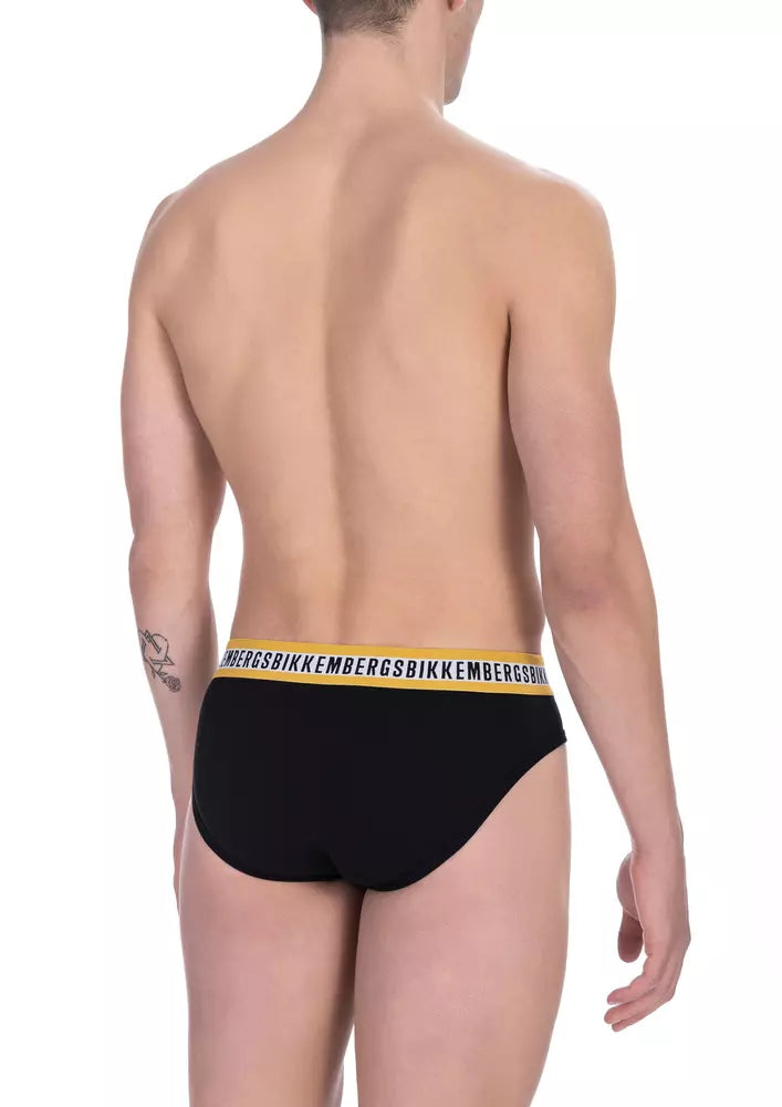 Bikkembergs Schwarze Baumwoll-Boxershorts für Herren