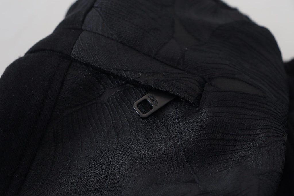 Dolce & Gabbana Schwarze Polyester Skinny Jogger Herren Hosen