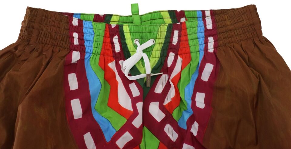 Dsquared² Men's Multicolor Printed Swim Trunks