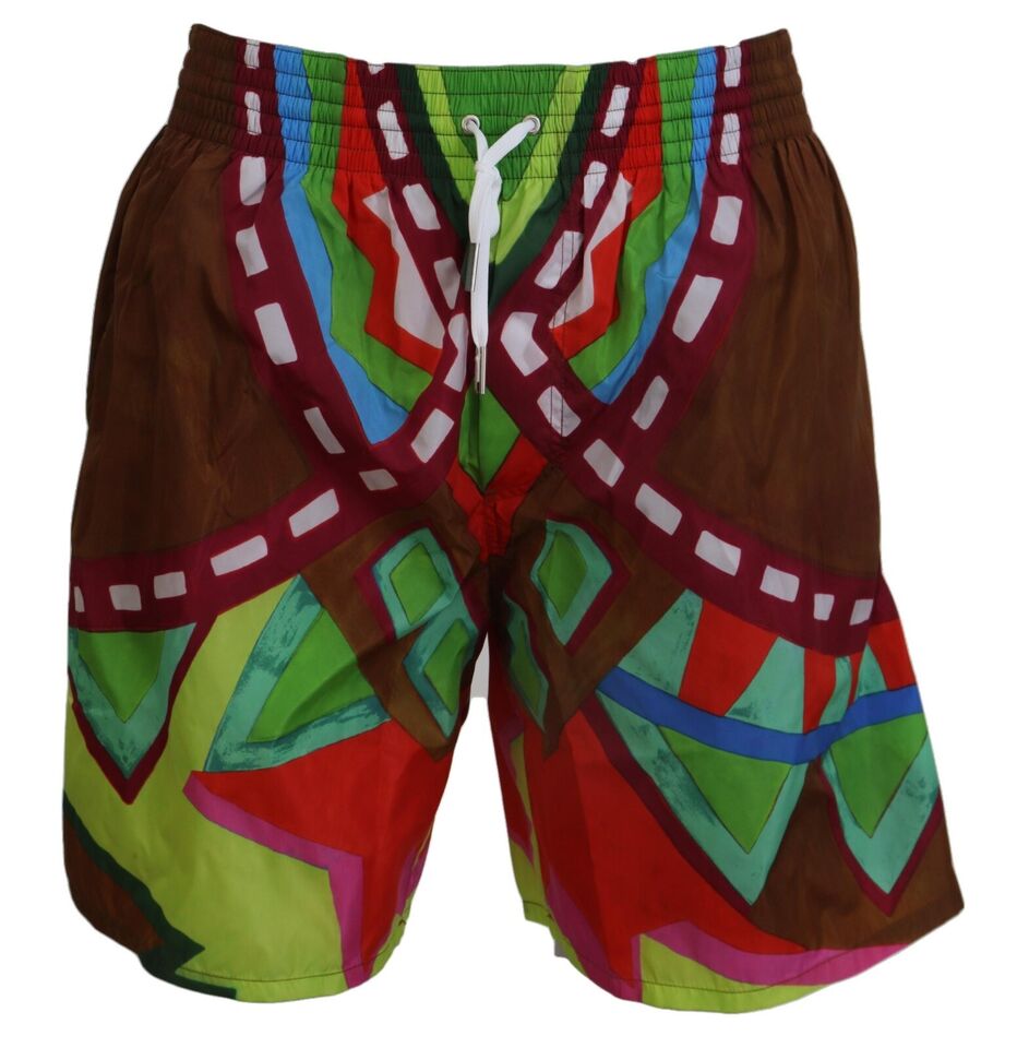 Dsquared² Men's Multicolor Printed Swim Trunks