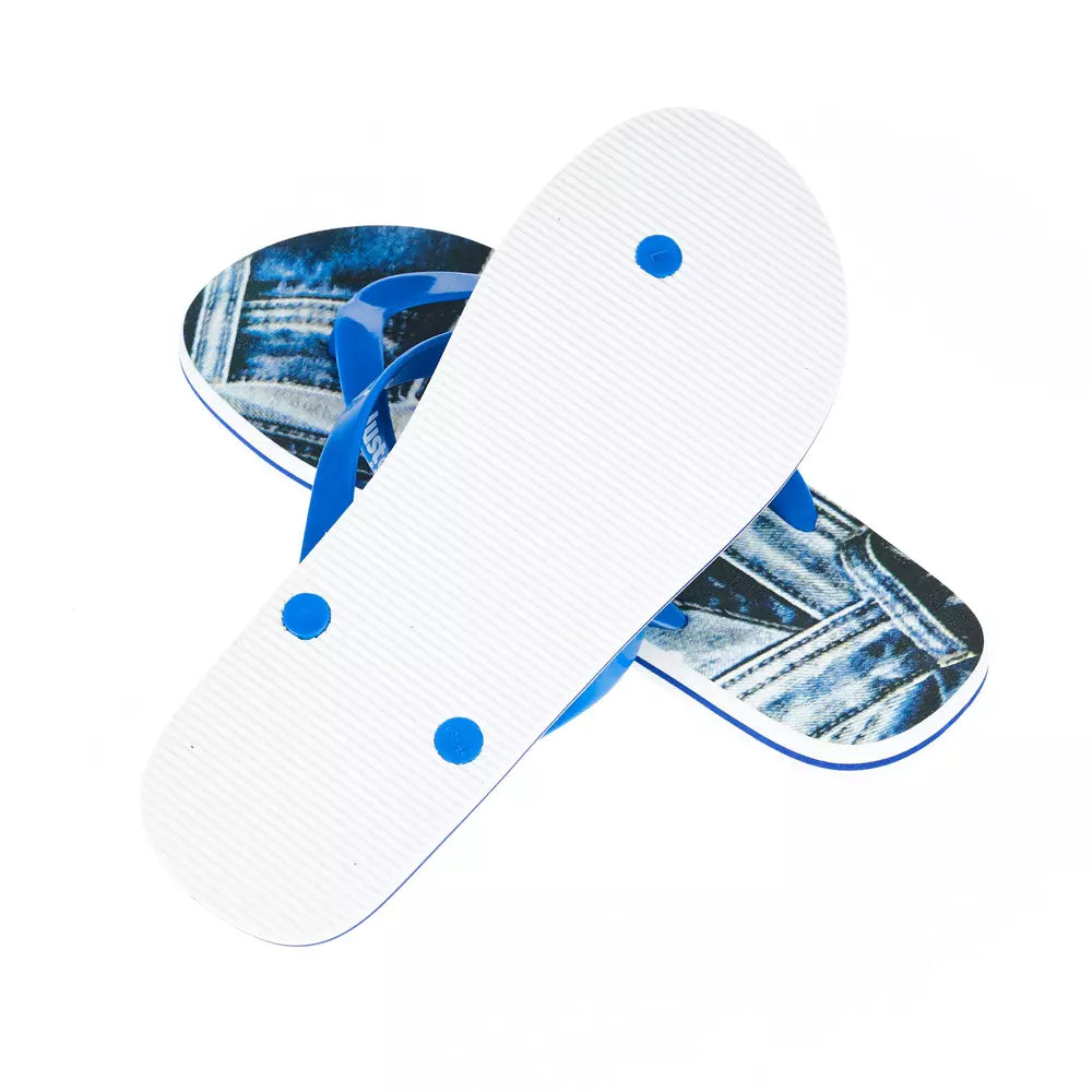 Just Cavalli Hellblaue EVA Herren-Sandale