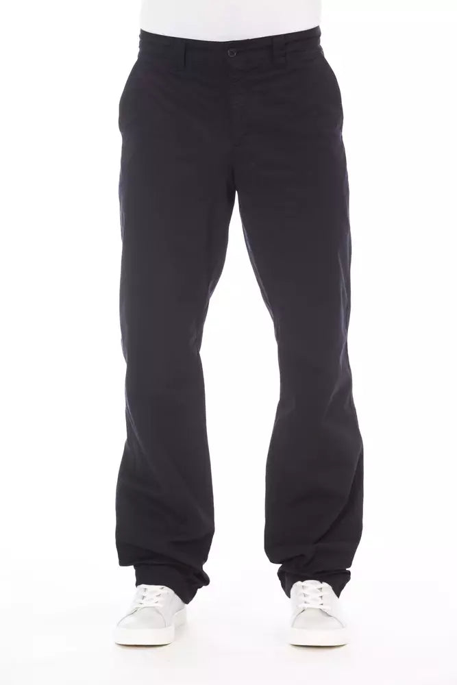 Alpha Studio Blaue Herrenhose aus Baumwolle