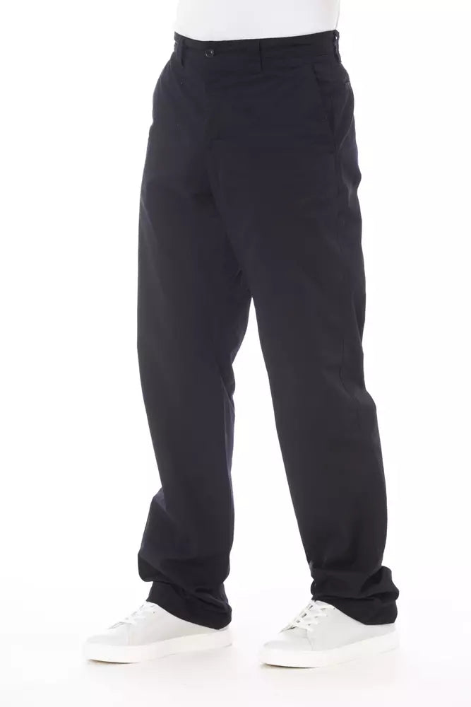 Alpha Studio Blaue Herrenhose aus Baumwolle