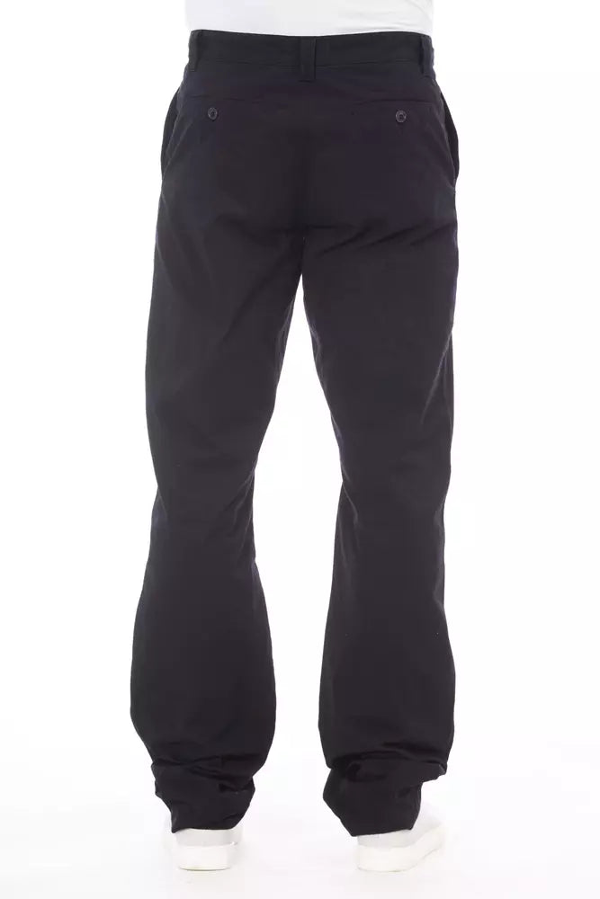 Alpha Studio Blaue Herrenhose aus Baumwolle