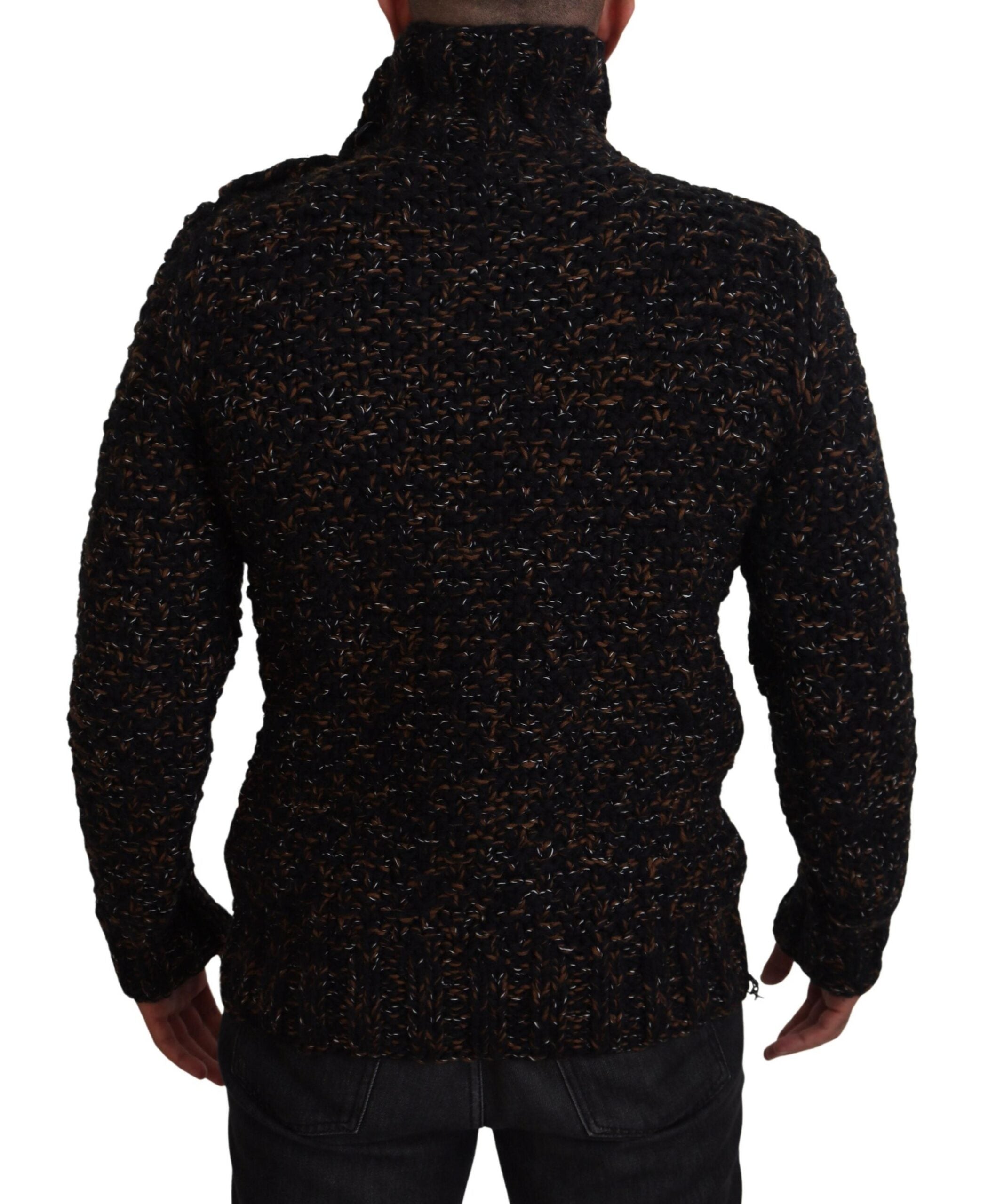 Dolce & Gabbana Brown Fatto A Mano Turtleneck Sweater