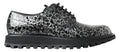 Dolce & Gabbana Schwarz Weiß Derby Lackleder Schuhe
