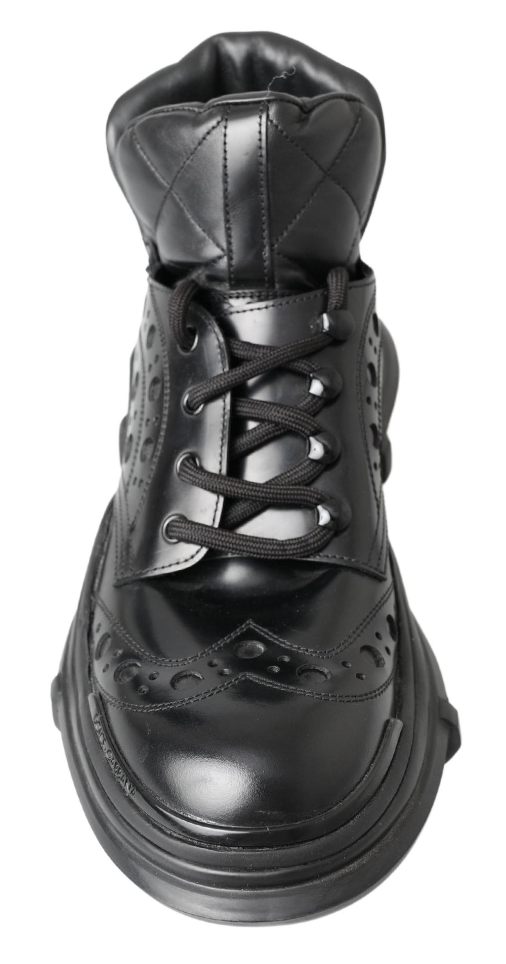 Dolce & Gabbana Black Leather Casual Boots