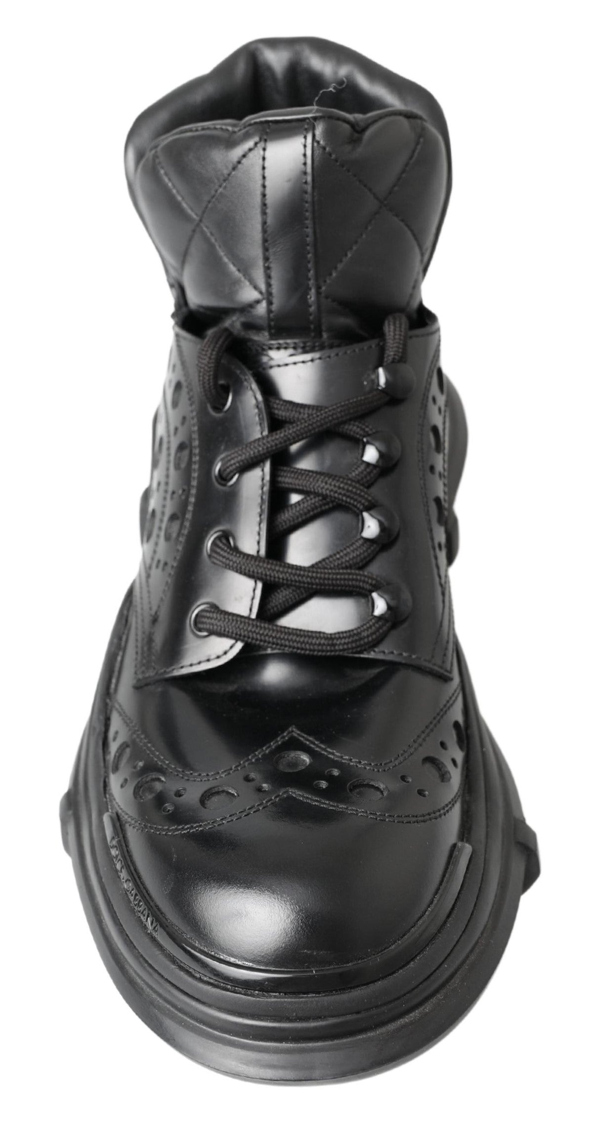 Dolce & Gabbana Black Leather Casual Boots