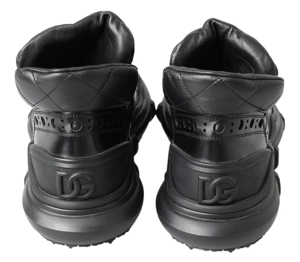 Dolce & Gabbana Black Leather Casual Boots