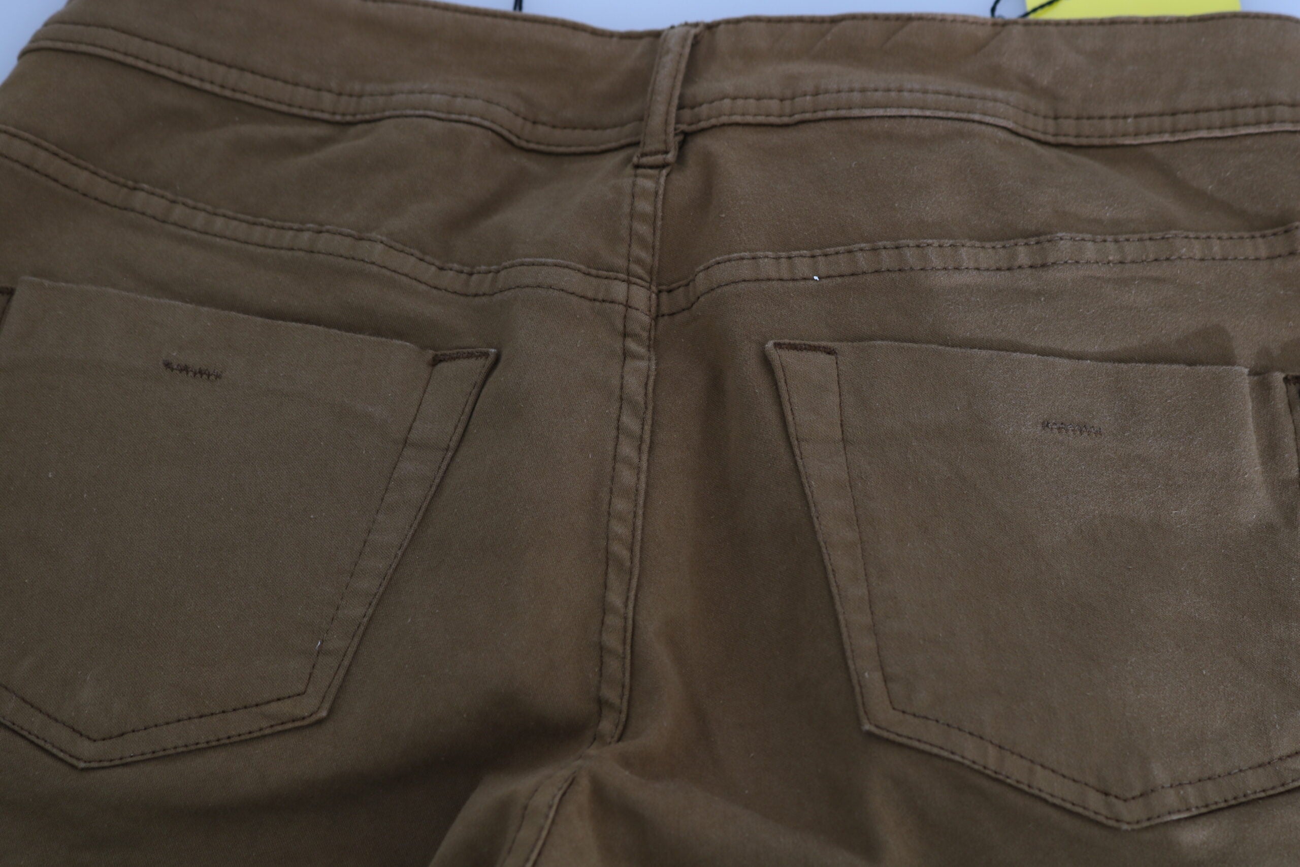 PLEIN SUD Brown mid-rise slim-fit cotton denim jeans