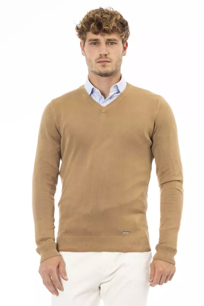 Baldinini Trend Men's Beige Modal Sweater