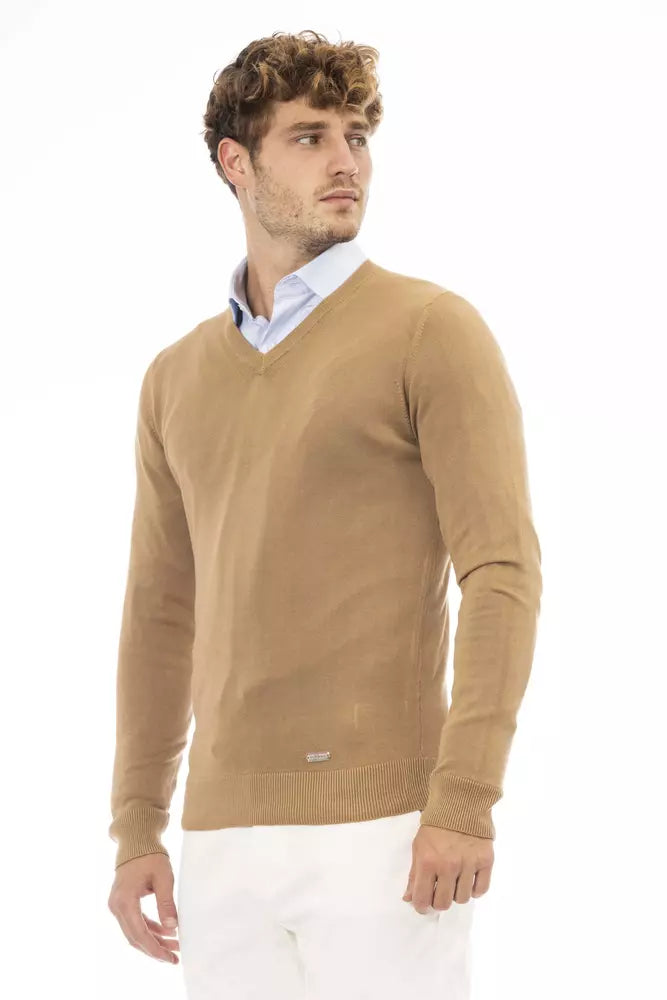 Baldinini Trend Men's Beige Modal Sweater