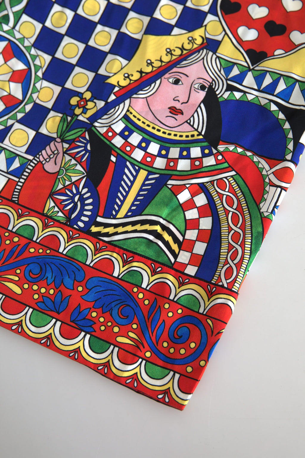 Dolce & Gabbana Multicolor Printed Blouse Top with Long Sleeves