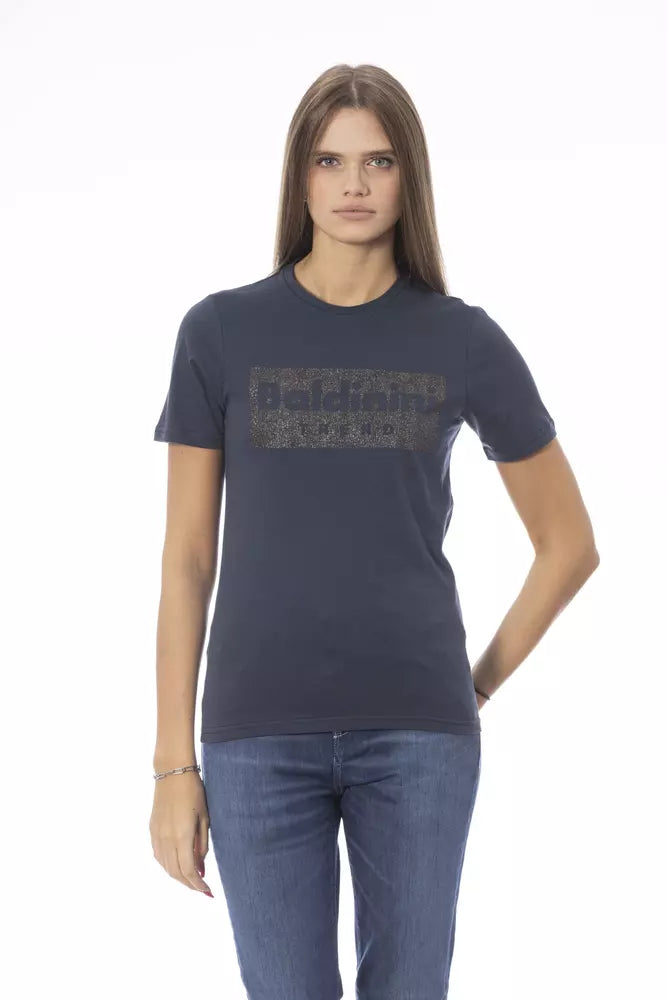 Baldinini Trend Women's Blue Cotton T-Shirt