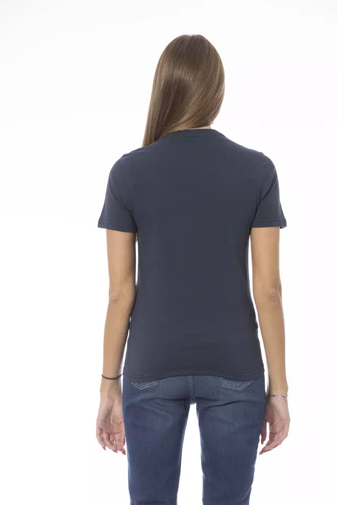 Baldinini Trend Women's Blue Cotton T-Shirt