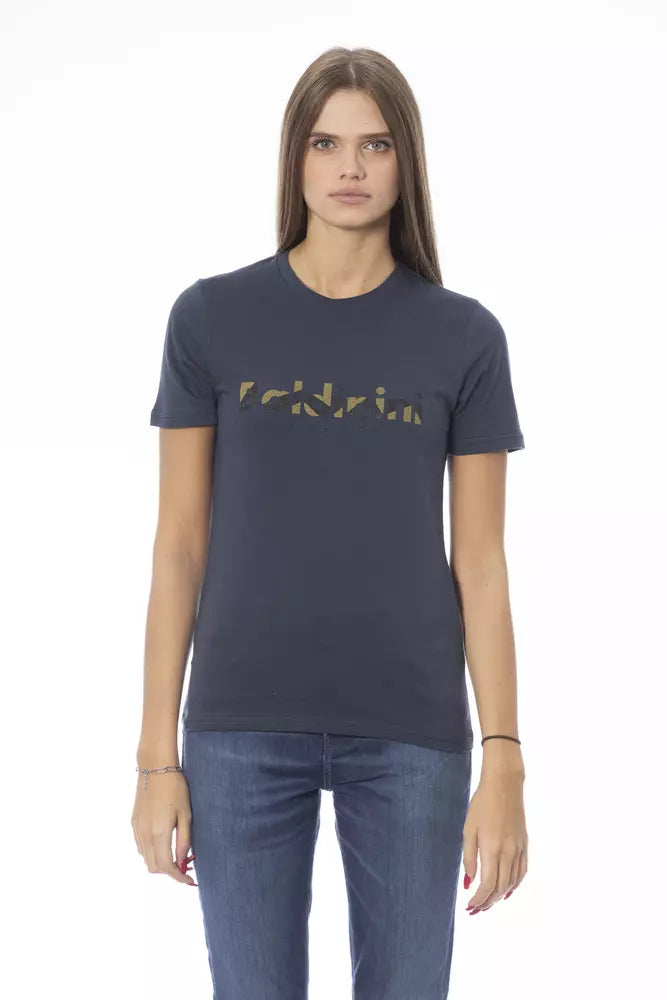 Baldinini Trend Women's Blue Cotton T-Shirt