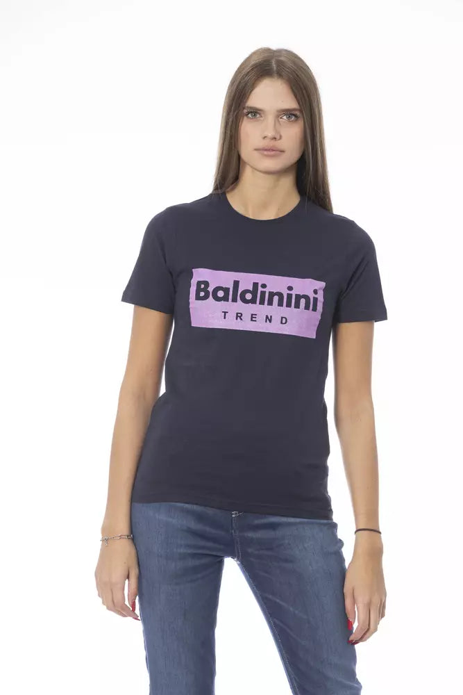 Baldinini Trend Women's Blue Cotton T-Shirt