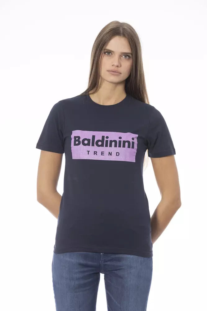 Baldinini Trend Women's Blue Cotton T-Shirt