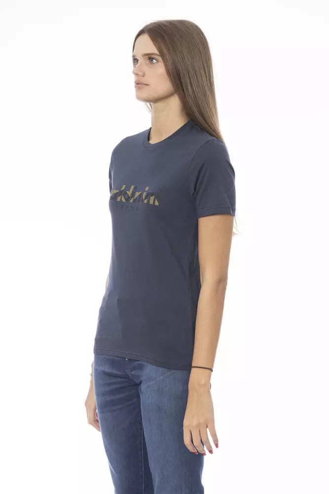 Baldinini Trend Women's Blue Cotton T-Shirt