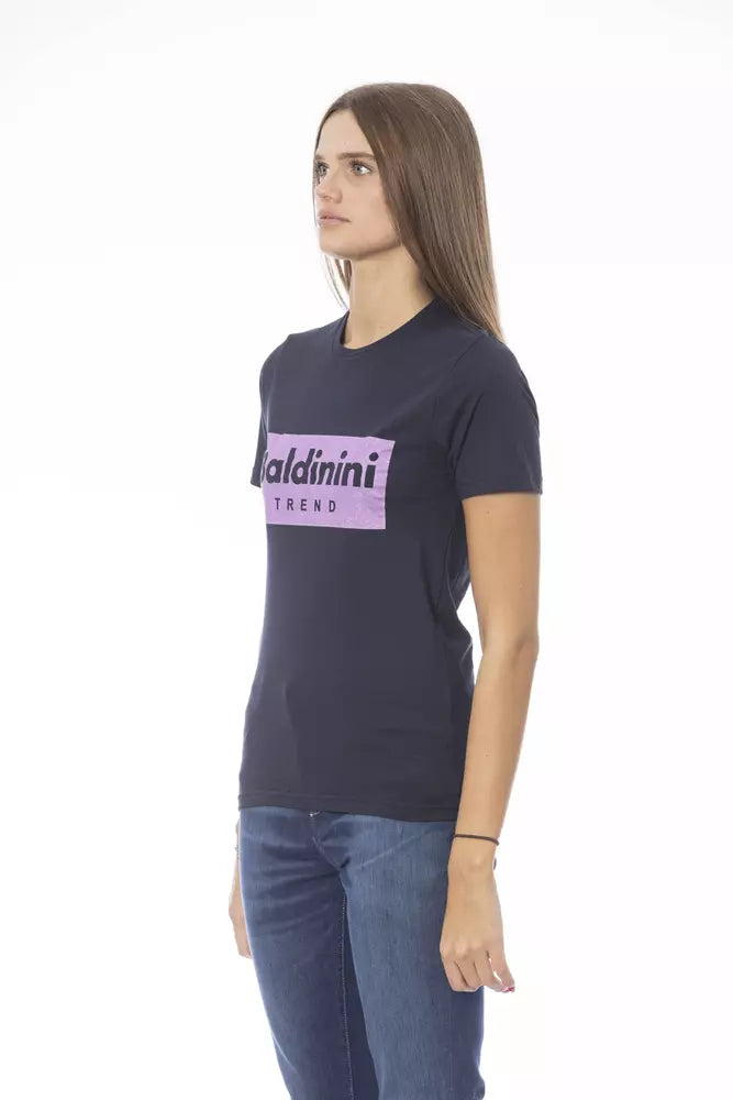 Baldinini Trend Women's Blue Cotton T-Shirt