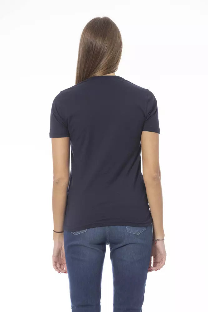 Baldinini Trend Women's Blue Cotton T-Shirt