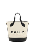 Bally Elegante Monogram Bucket Bag in Black & White