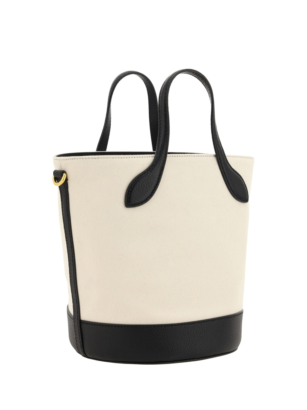 Bally Elegante Monogram Bucket Bag in Black & White