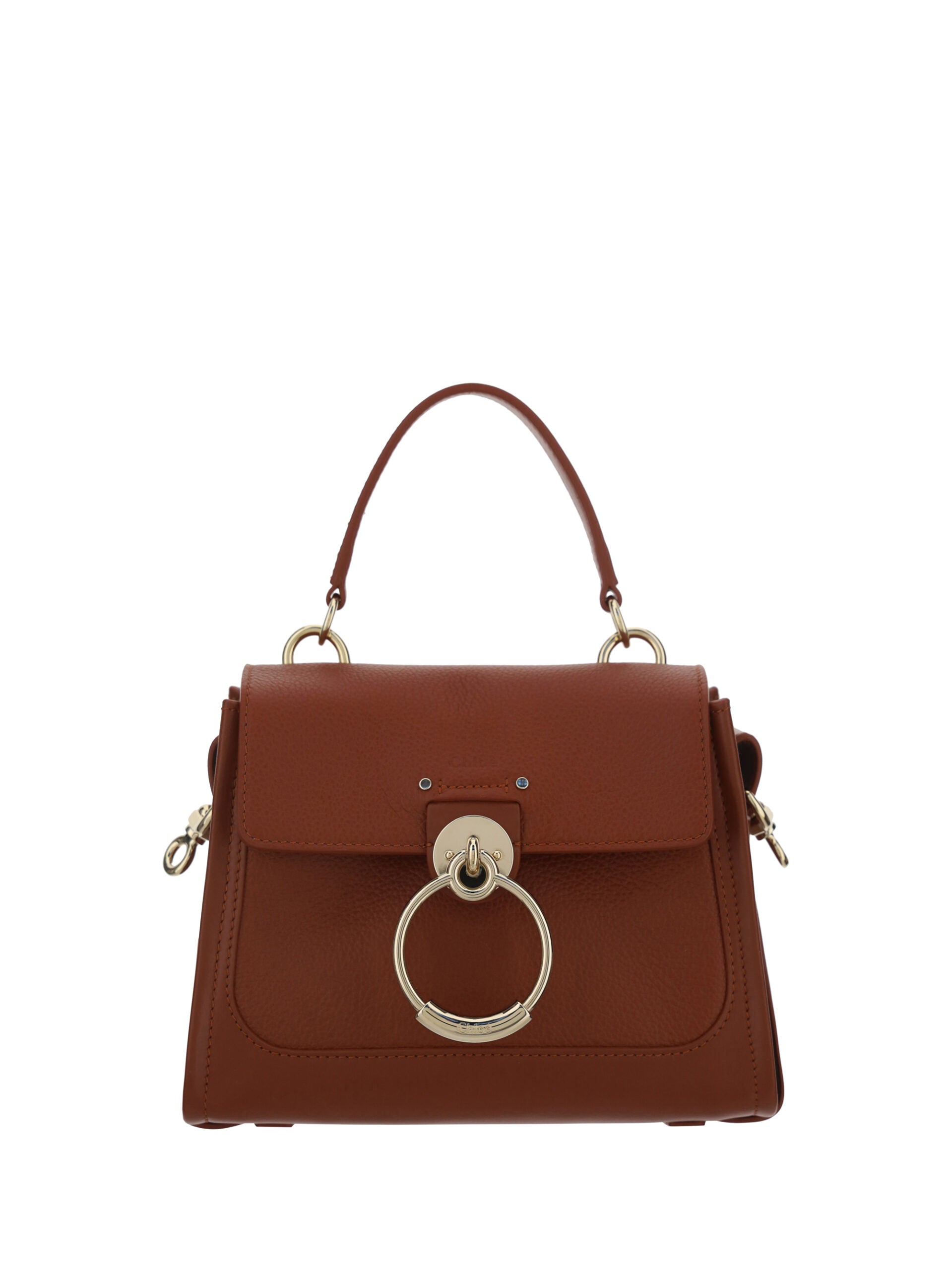 Chloé Elegant Sepia Brown Calfskin Shoulder Bag