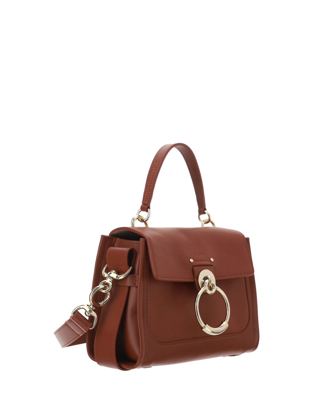 Chloé Elegant Sepia Brown Calfskin Shoulder Bag