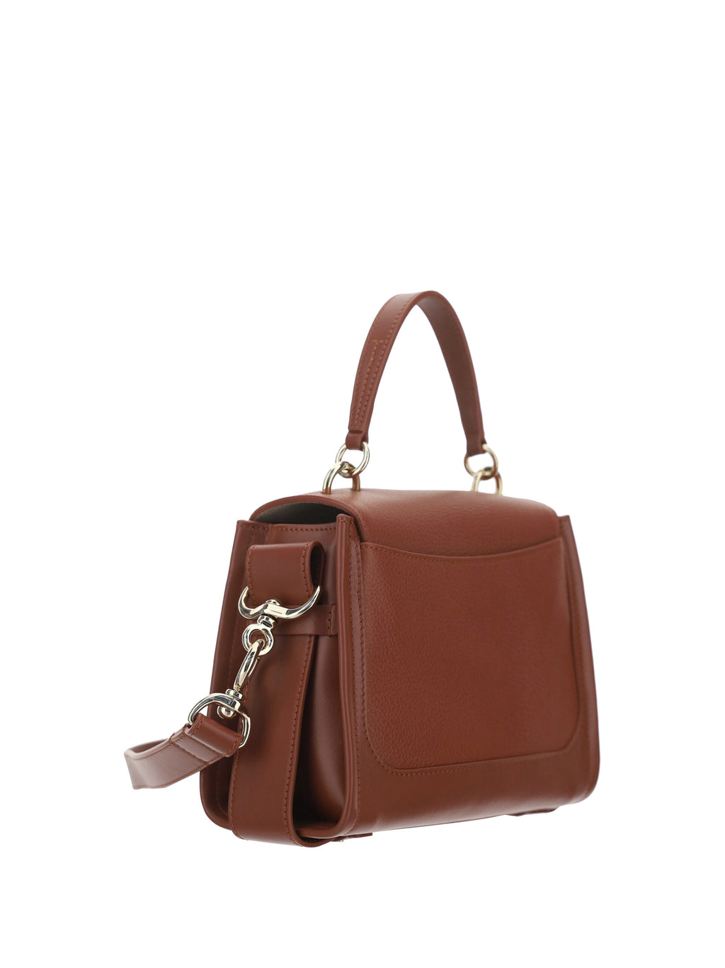 Chloé Elegant Sepia Brown Calfskin Shoulder Bag