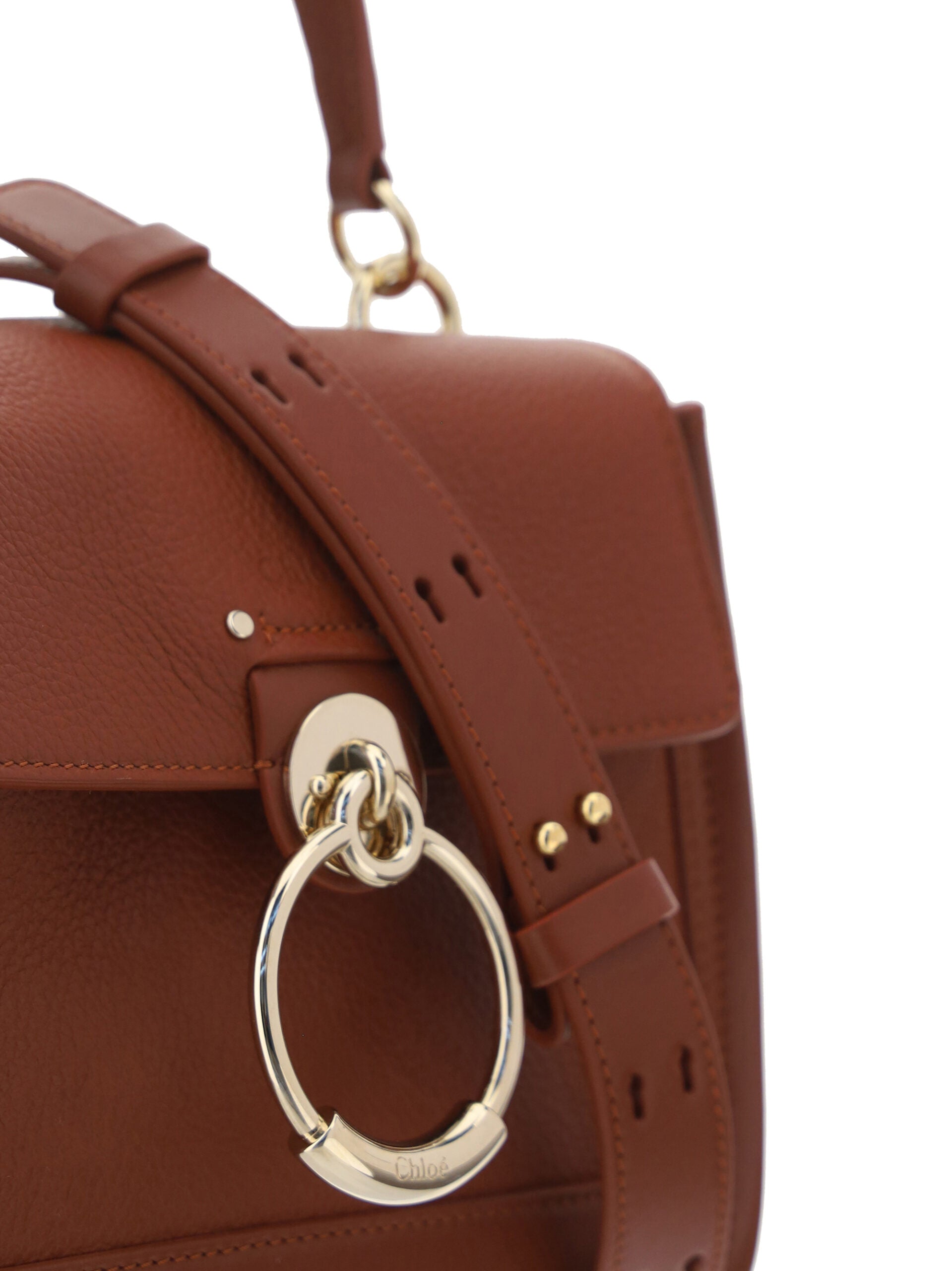 Chloé Elegant Sepia Brown Calfskin Shoulder Bag