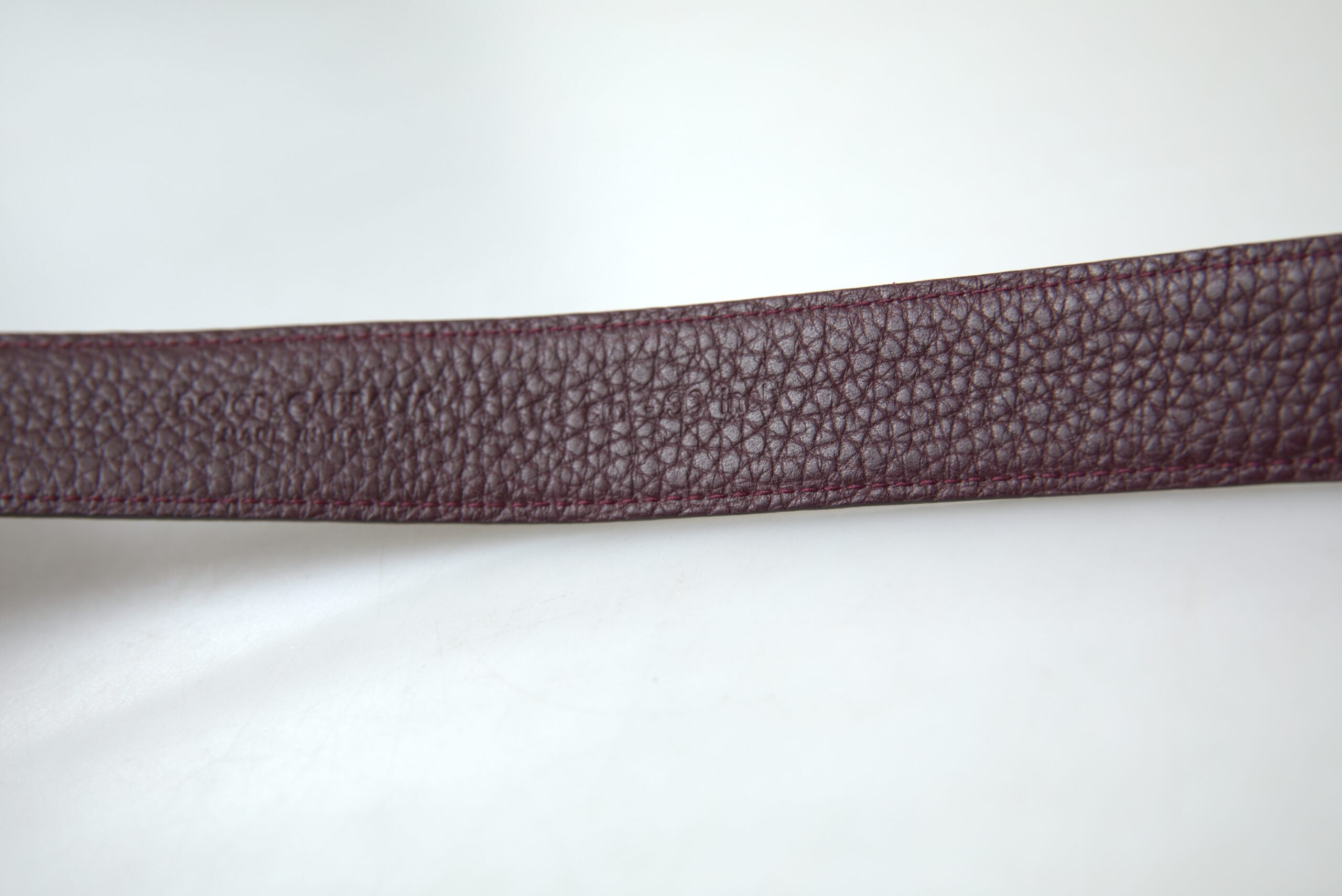 Dolce & Gabbana Brown Leather Metal Buckle Men's Belt