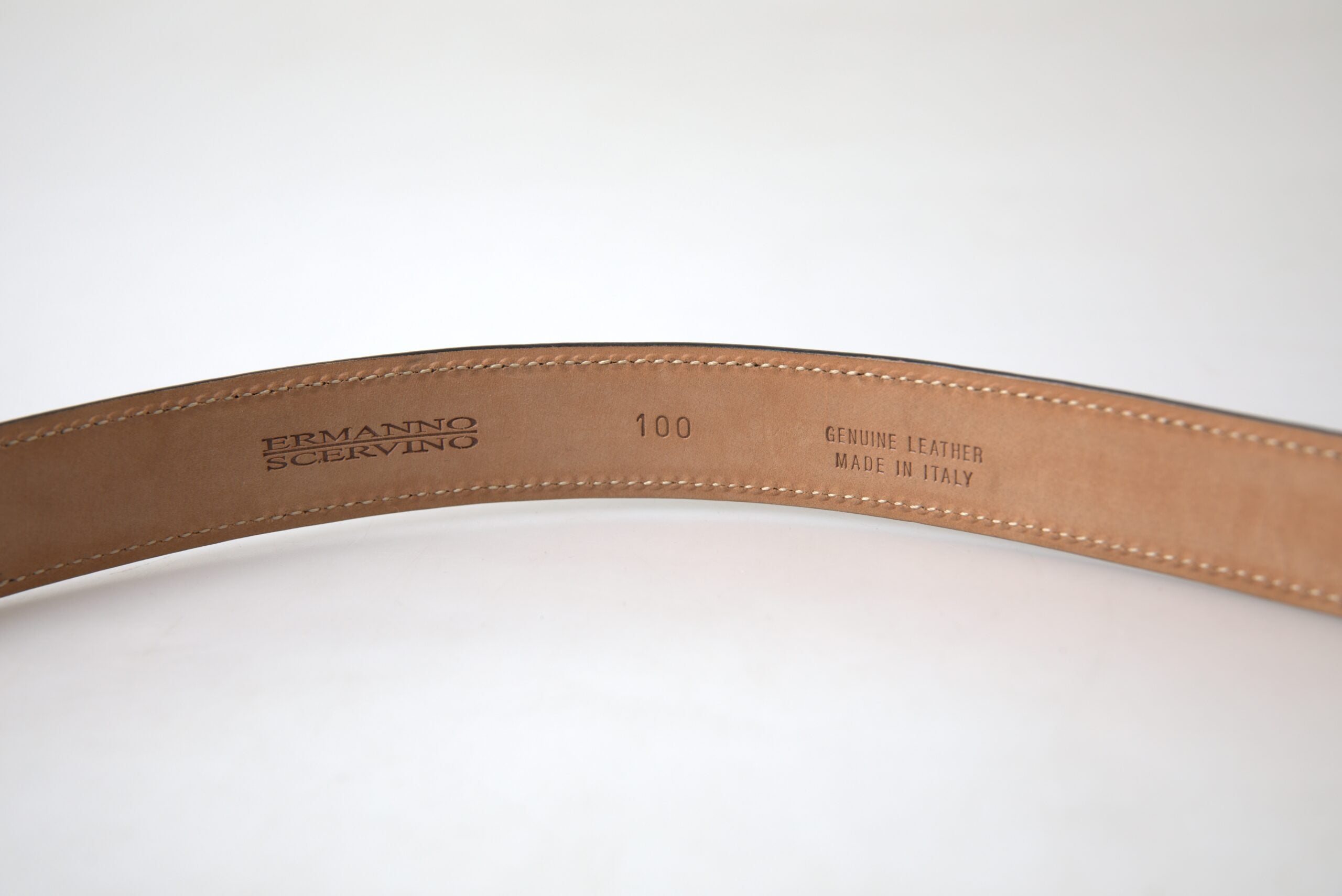 Ermanno Scervino Cintura Black Leather Belt with Metal Buckle