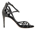 Dolce & Gabbana Strass Stiletto Sandale Satin Schuhe
