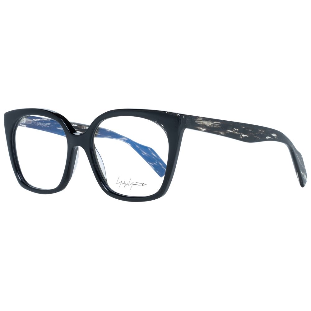 Yohji Yamamoto Schwarze Kunststoffbrille (Gestell)