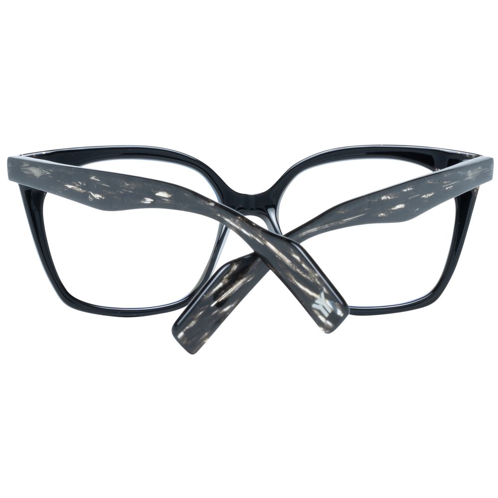 Yohji Yamamoto Schwarze Kunststoffbrille (Gestell)