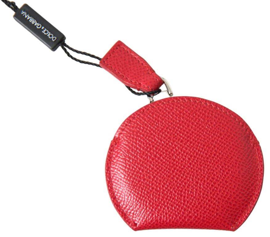 Dolce & Gabbana Handspiegelhalter aus rotem Kalbsleder