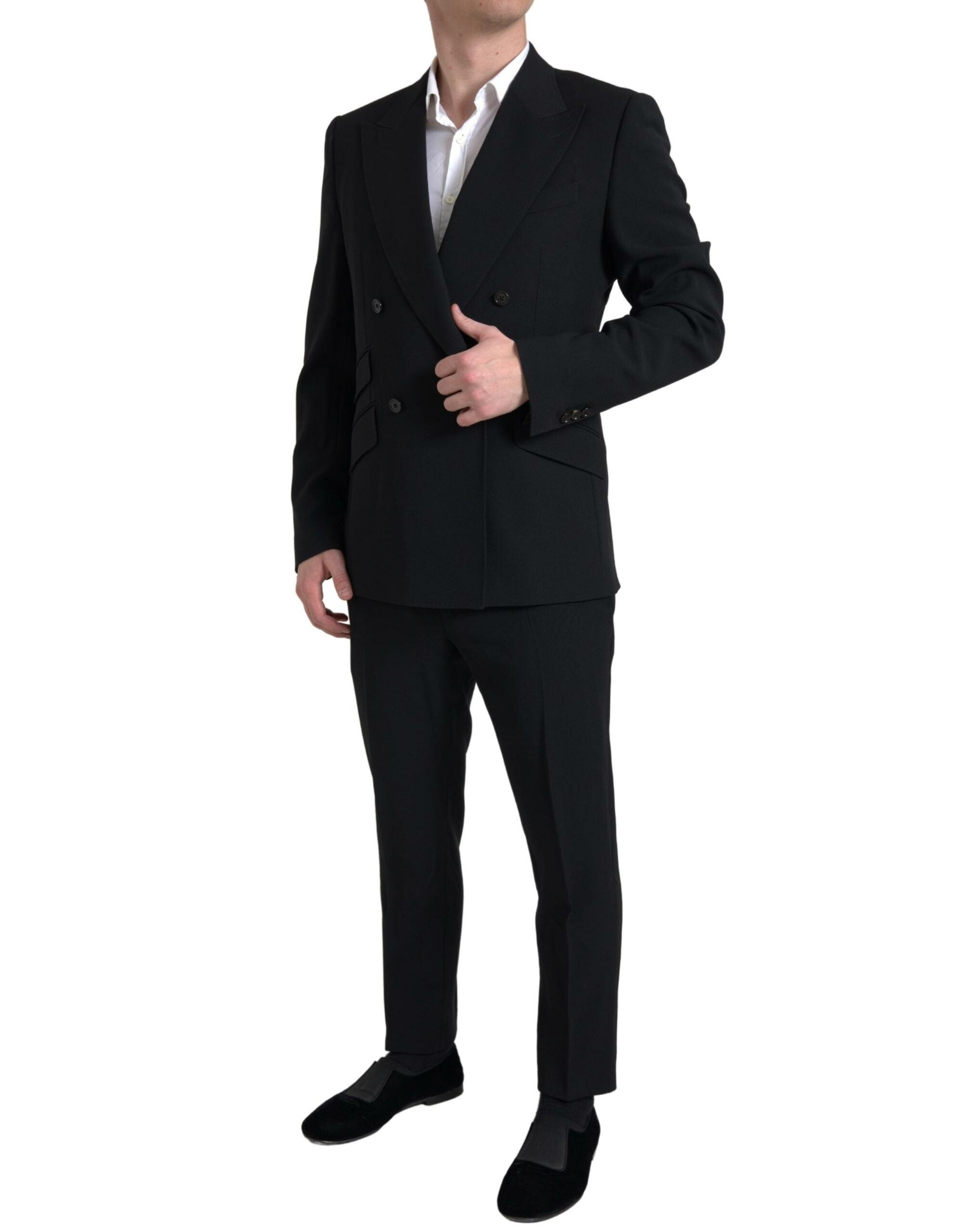Dolce & Gabbana Black 2-piece Double-Breasted SICILIA Suit