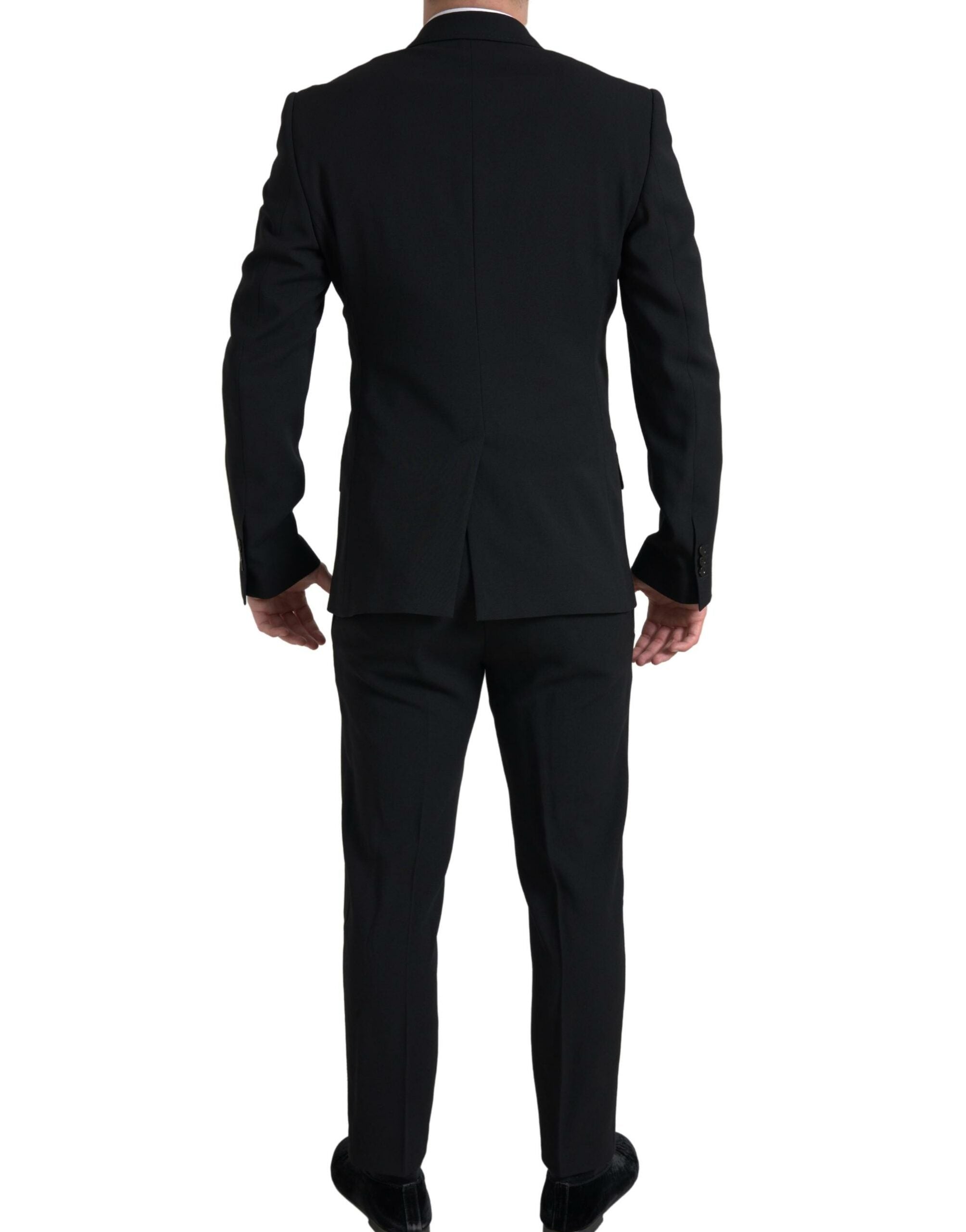 Dolce & Gabbana Black 2-piece Double-Breasted SICILIA Suit