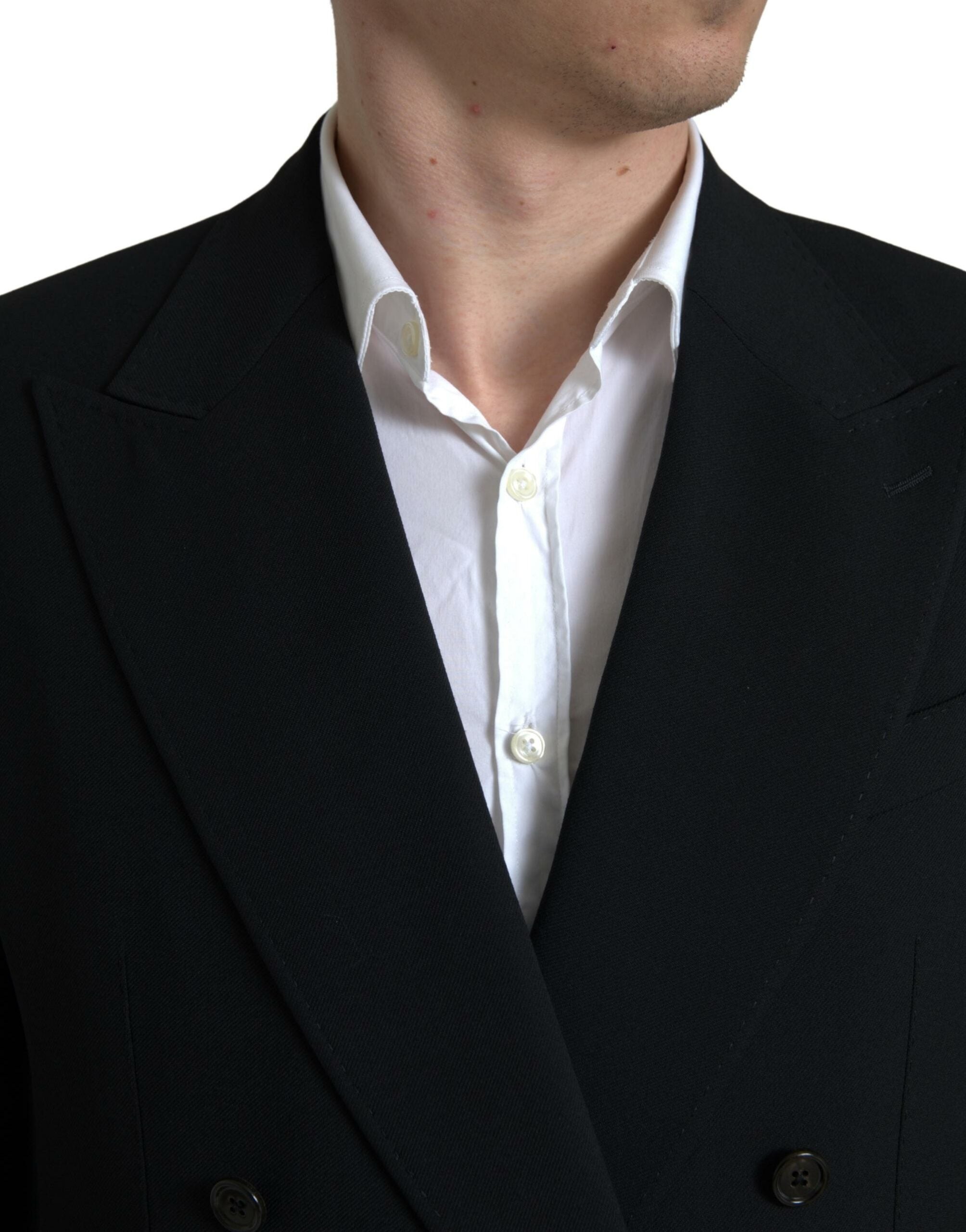 Dolce & Gabbana Black 2-piece Double-Breasted SICILIA Suit