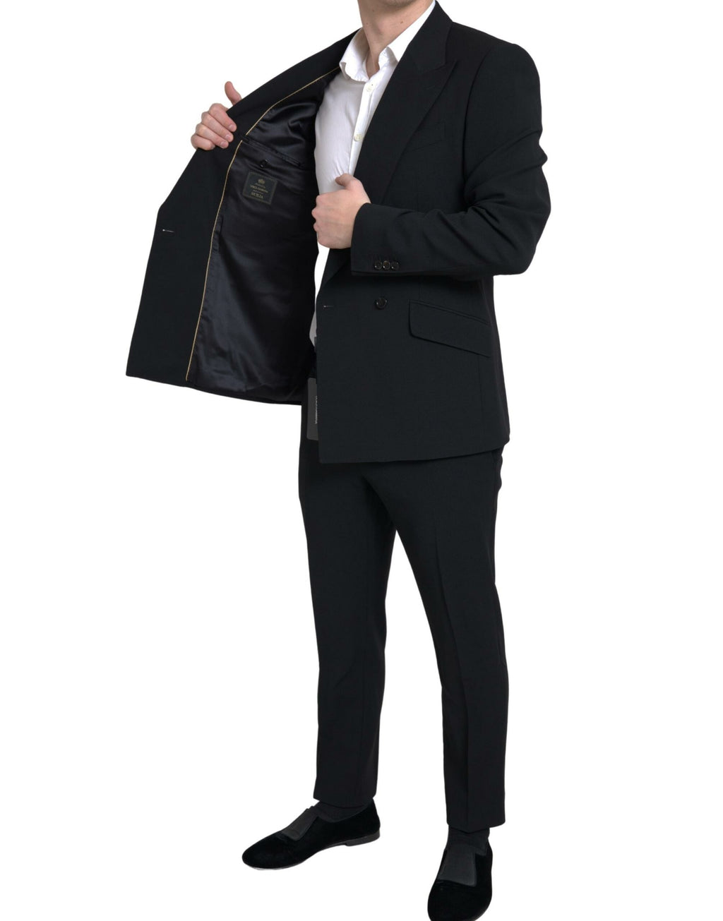 Dolce & Gabbana Black 2-piece Double-Breasted SICILIA Suit