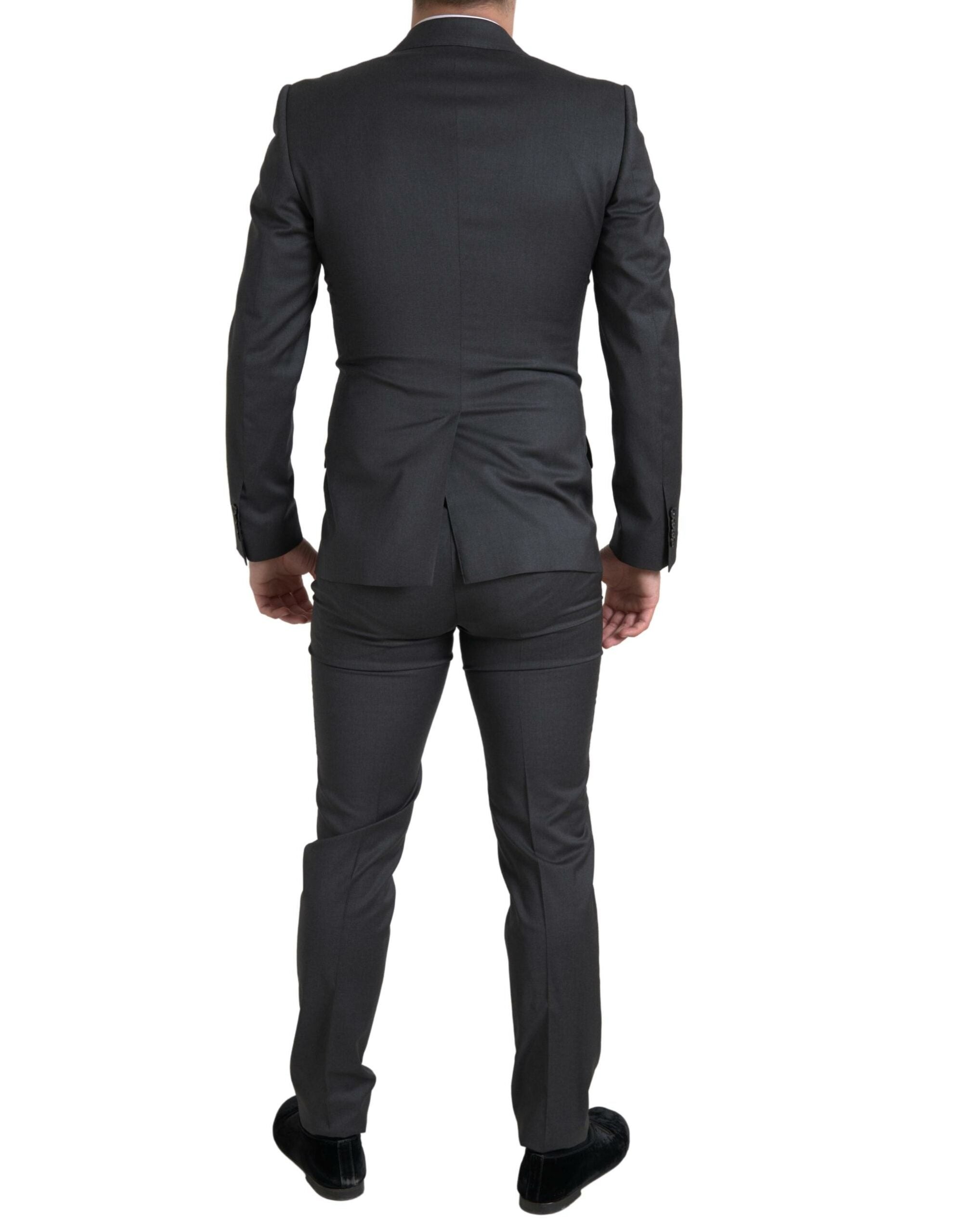 Dolce & Gabbana Grey Double-Breasted 2-Piece SICILIA Suit