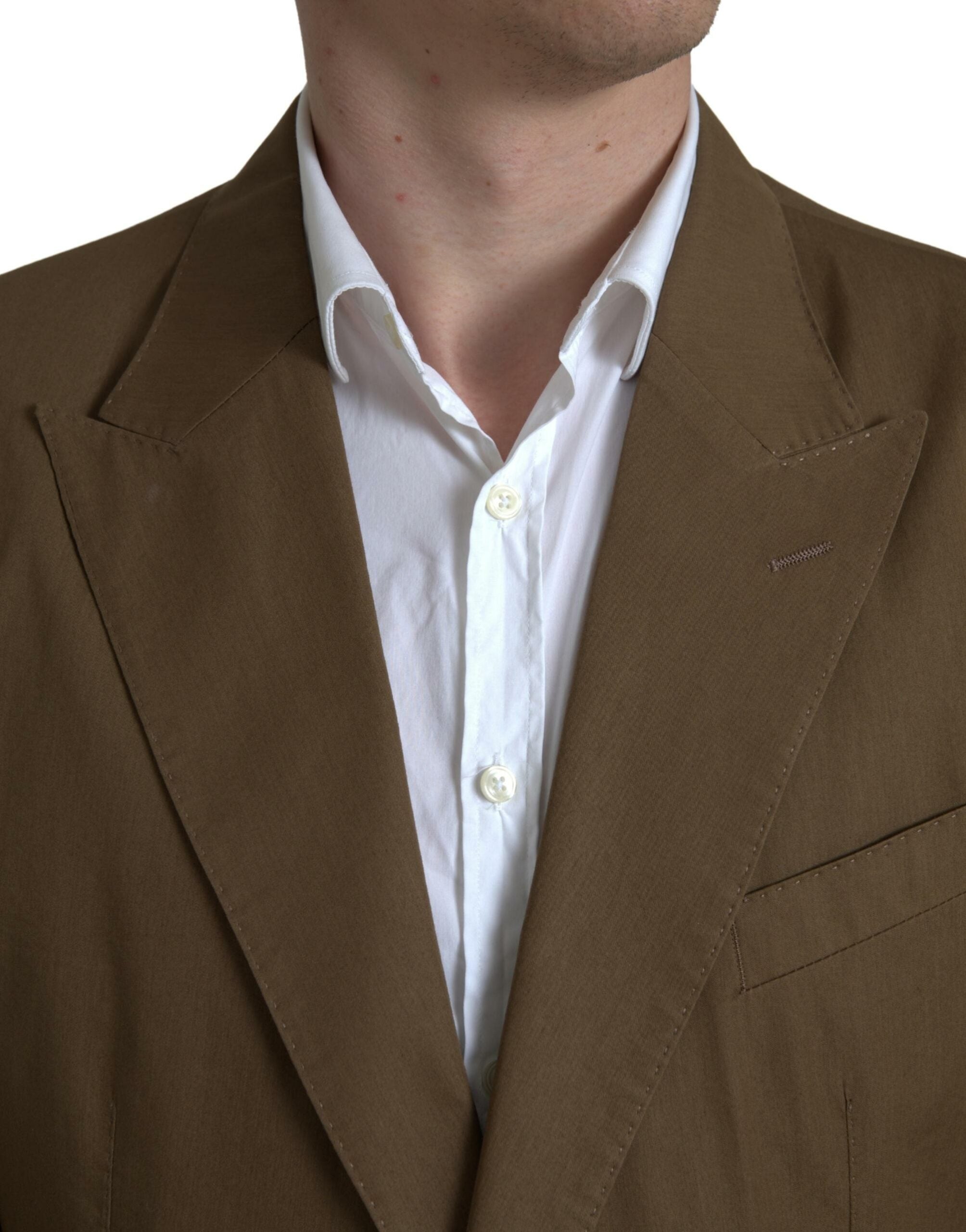 Dolce & Gabbana Brown 2-Piece Single-Breasted TAORMINA Suit