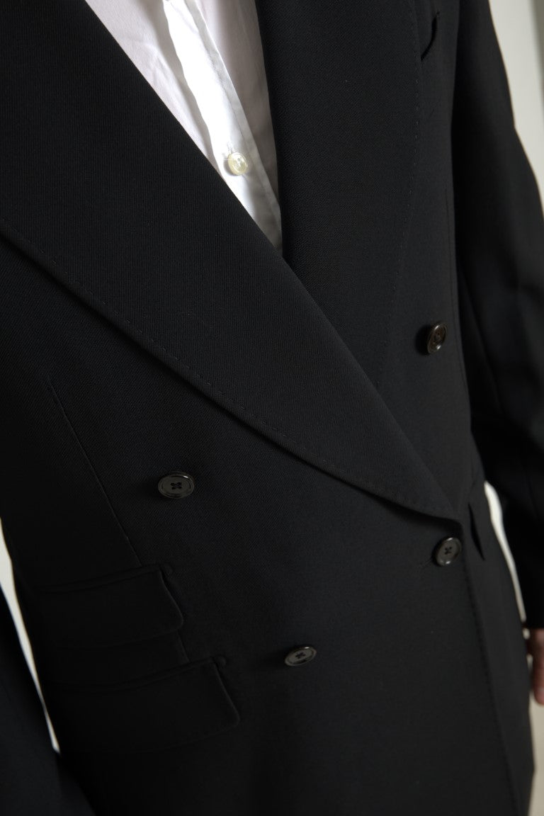 Dolce & Gabbana Black 2-piece Double-Breasted SICILIA Suit